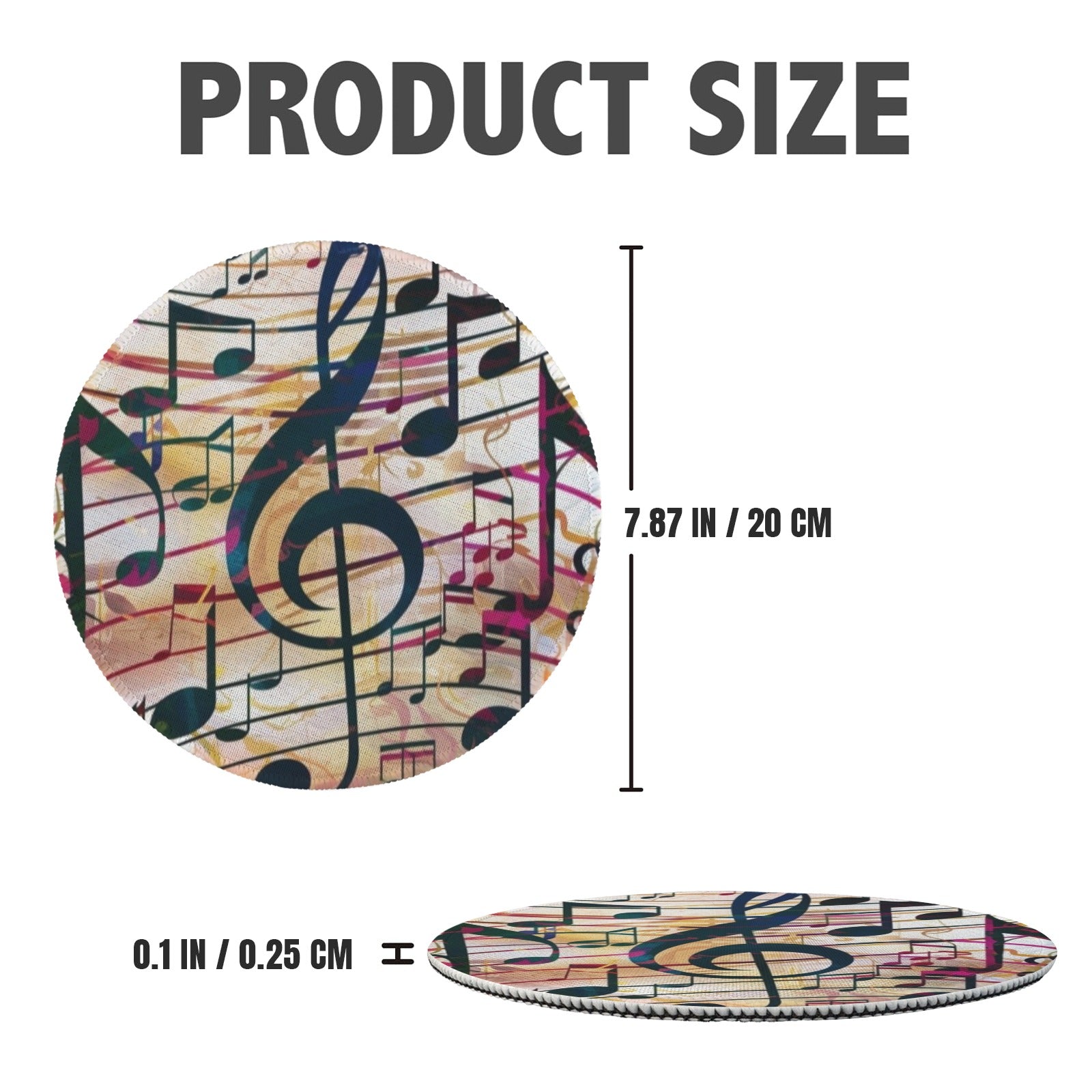 [USA Only] Treble Clef Round Placemat