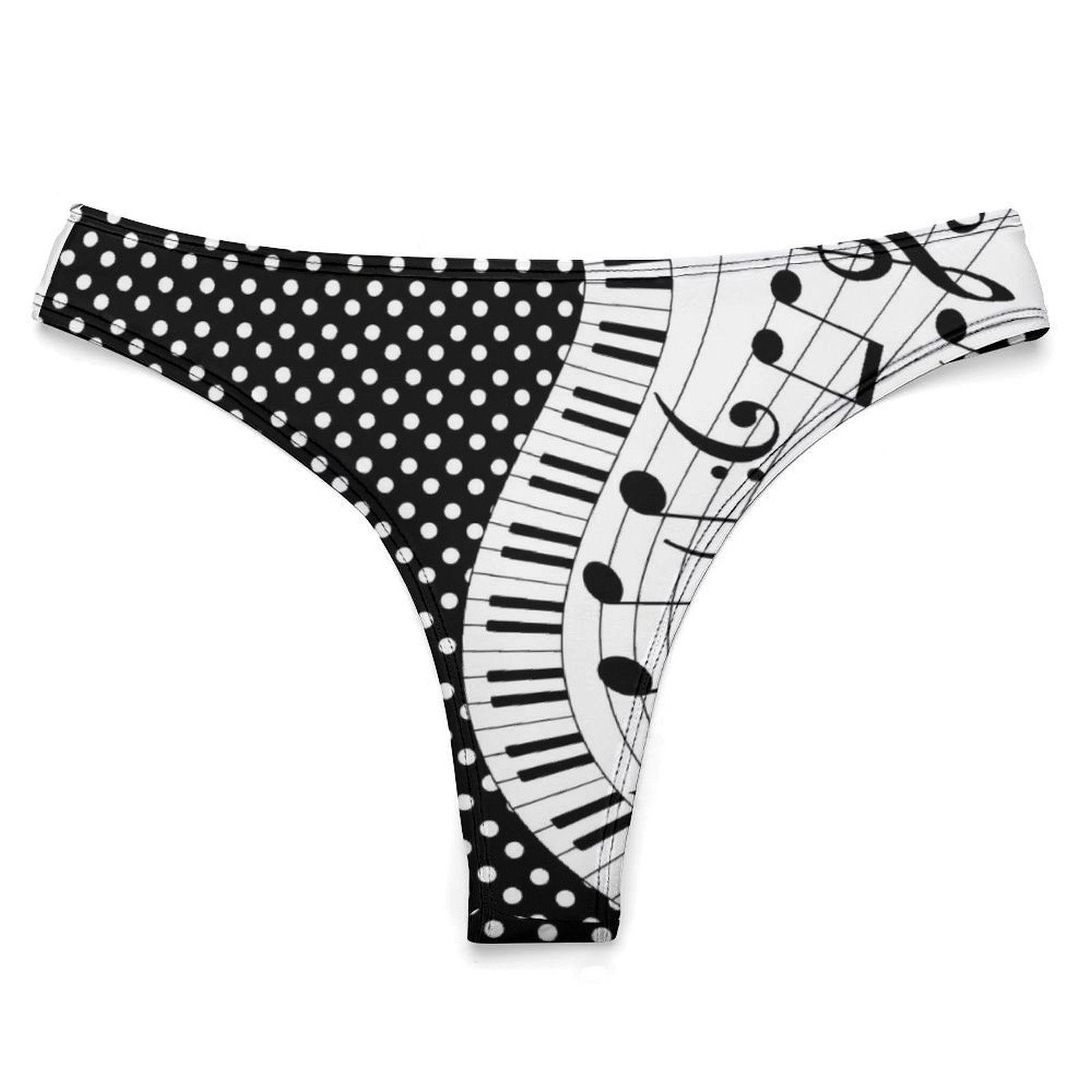 Music Cute Dots Pattern Women's Cotton Underwear