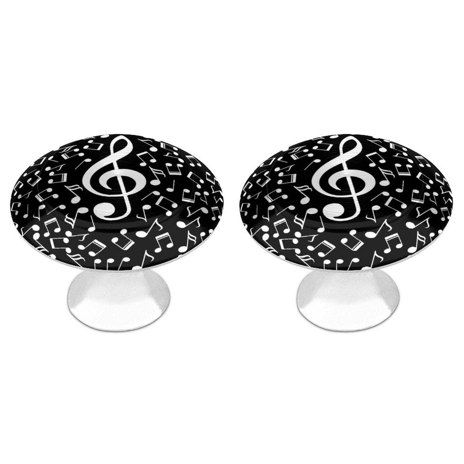 Music Black Drawer Knots