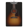 Guitar Black Acrylic Clipboard