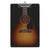 Guitar Black Acrylic Clipboard