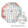 Colorful Music Scores Semi-Automatic Foldable Umbrella