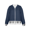 Piano Keys Women's Windbreaker