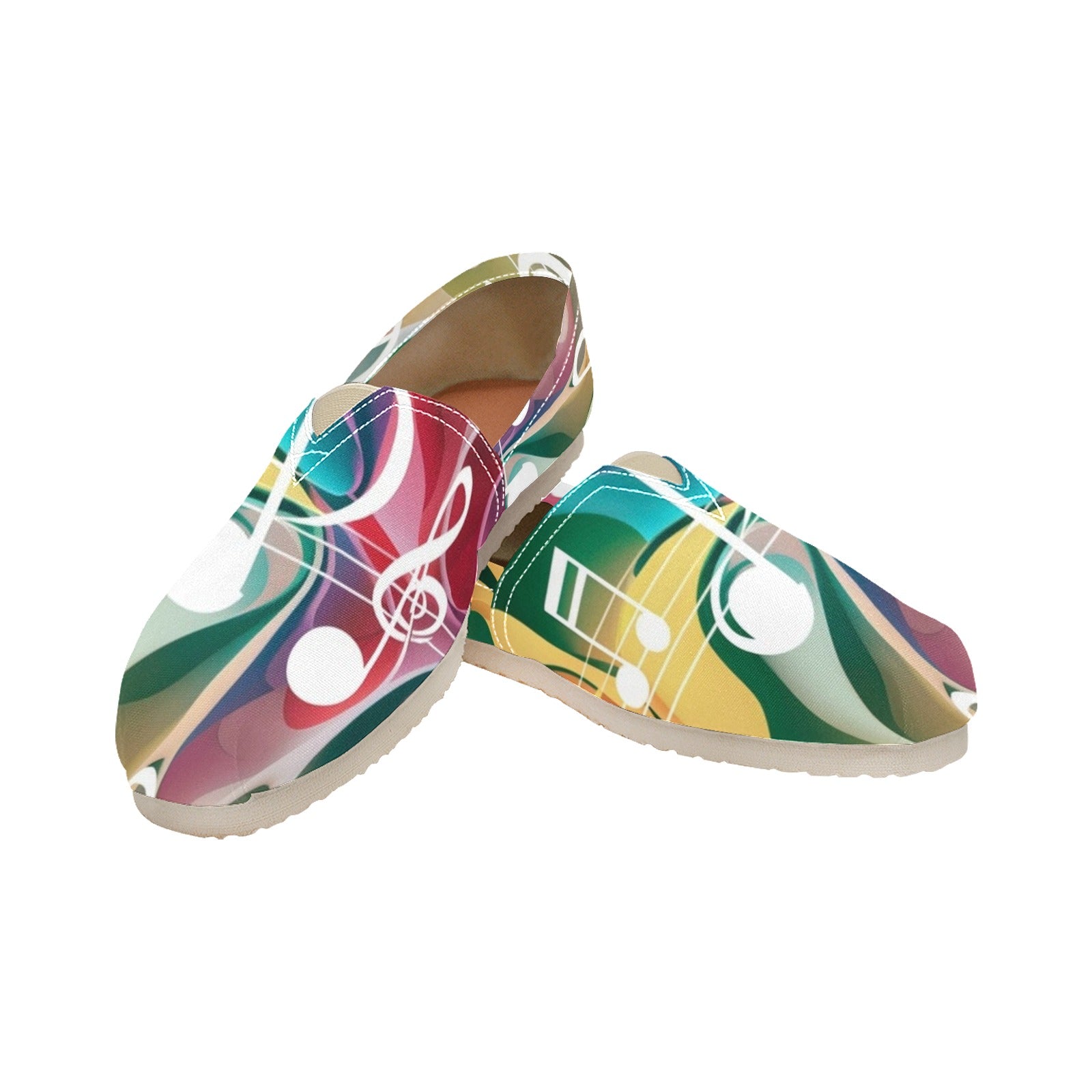 Vivid Music Women's Canvas Slip-On Shoes