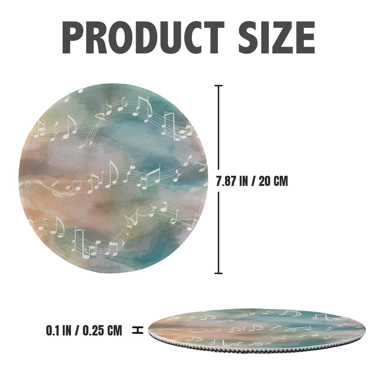 [USA Only] Music Illusion Round Placemat