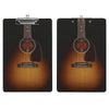 Guitar Black Acrylic Clipboard