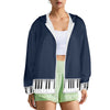 Piano Keys Women's Windbreaker