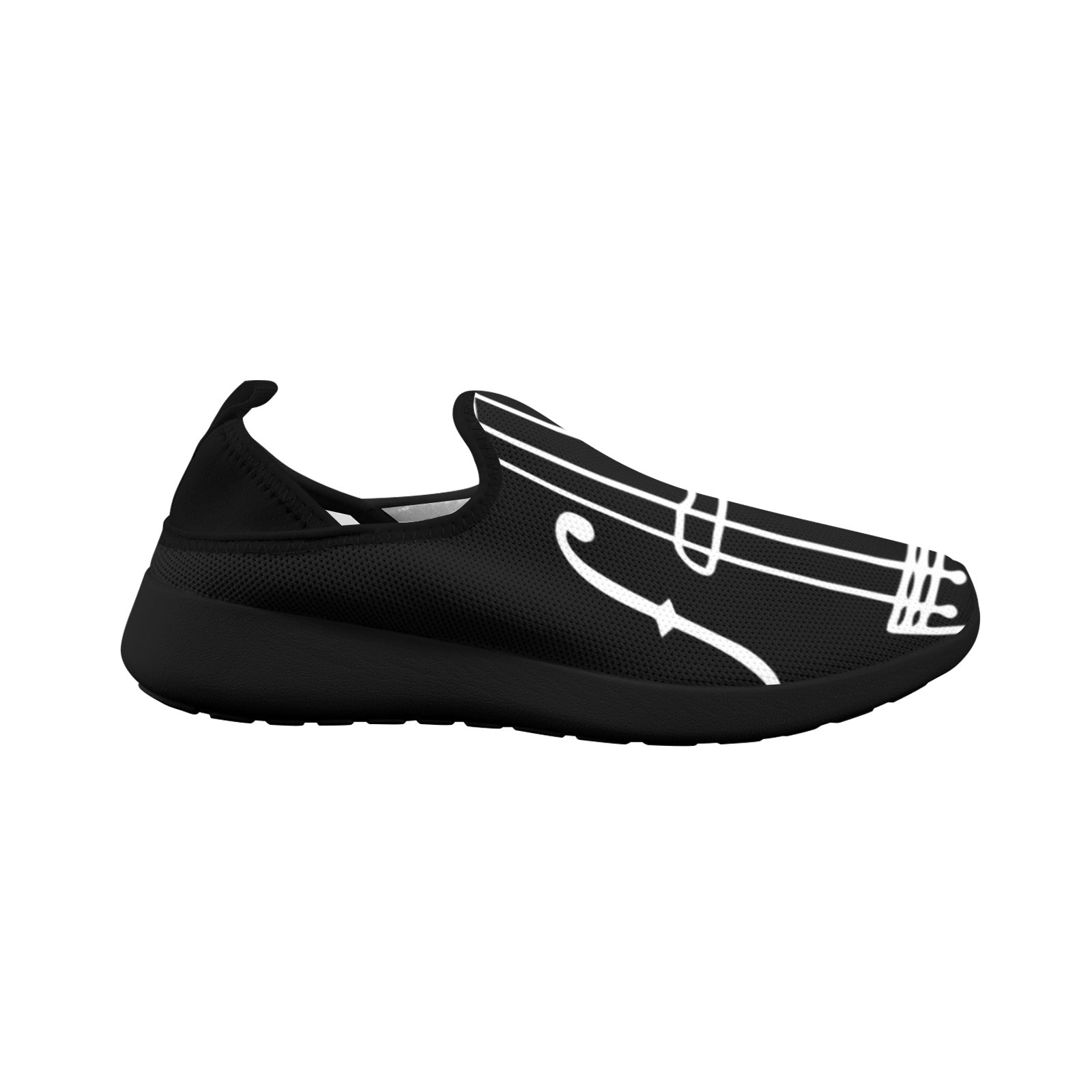 Black Violin Fly Weave Women's Sneakers (Drop-in-Heel)