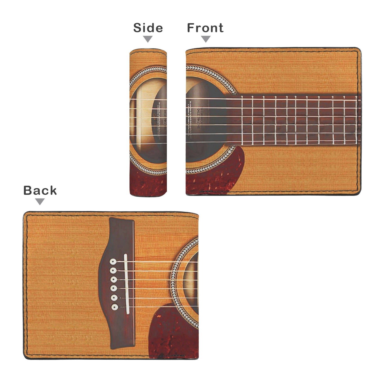 Guitar Men's Bifold Wallet