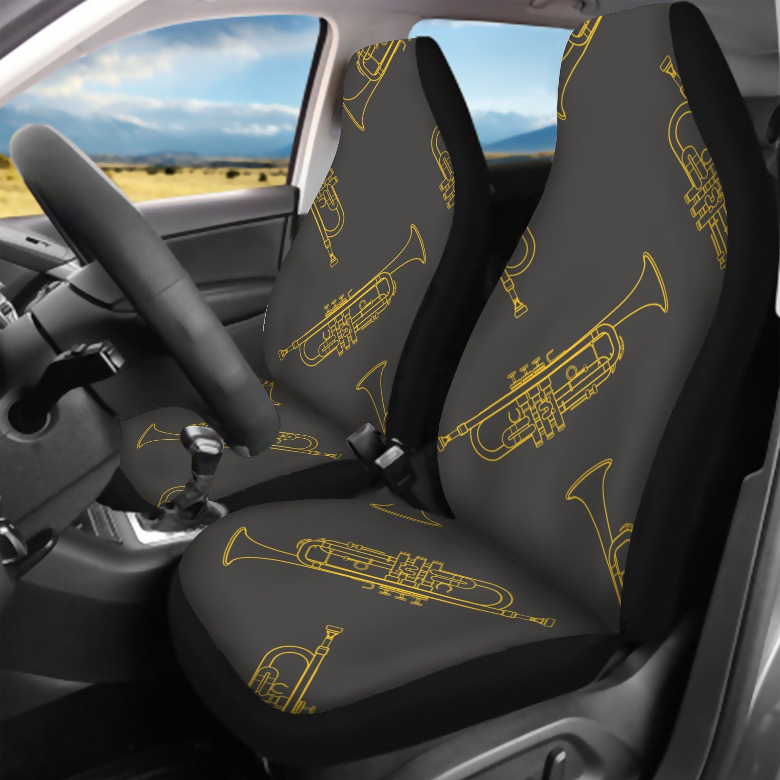 Trumpet Pattern Car Seat Cover (Full Set)