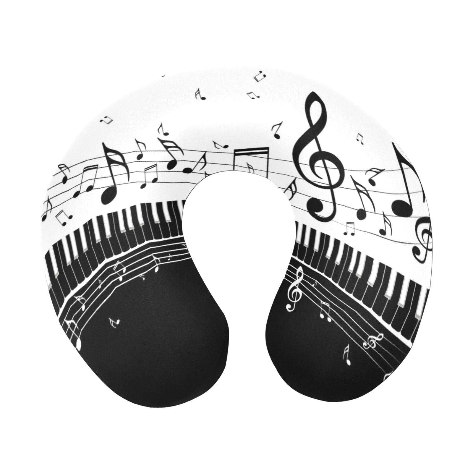 Piano & Music U-Shaped Travel Neck Pillow