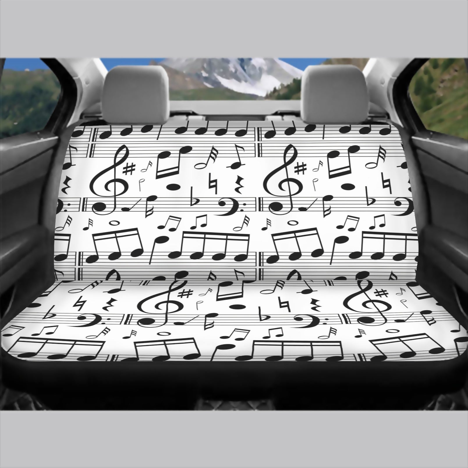Music Staff Car Seat Cover (Full Set)