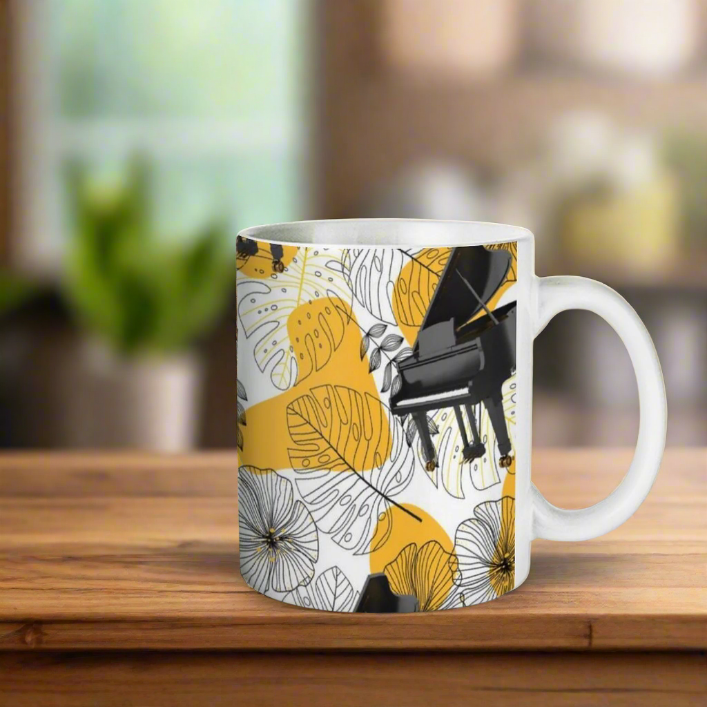 Grand Piano White Mug