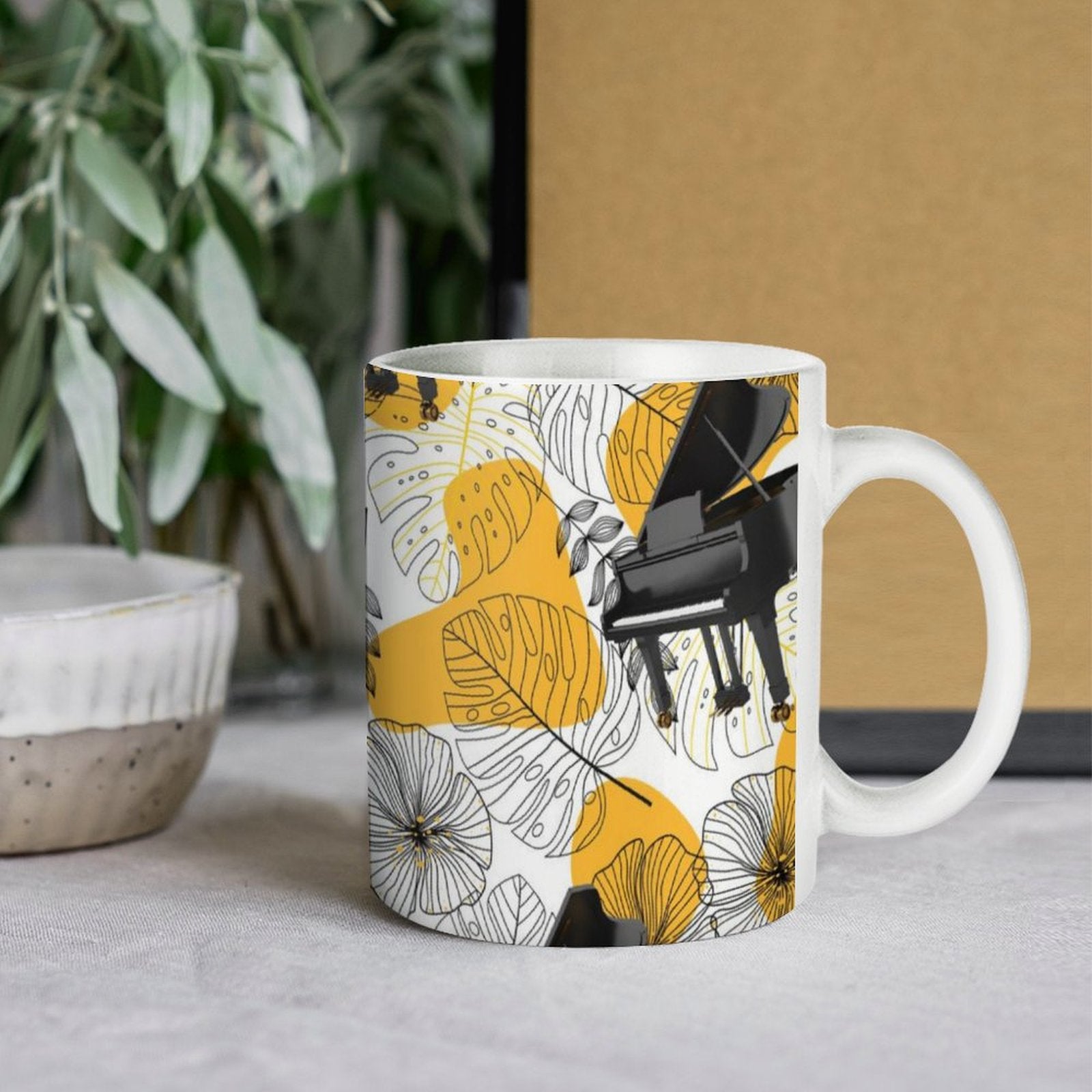 Grand Piano White Mug