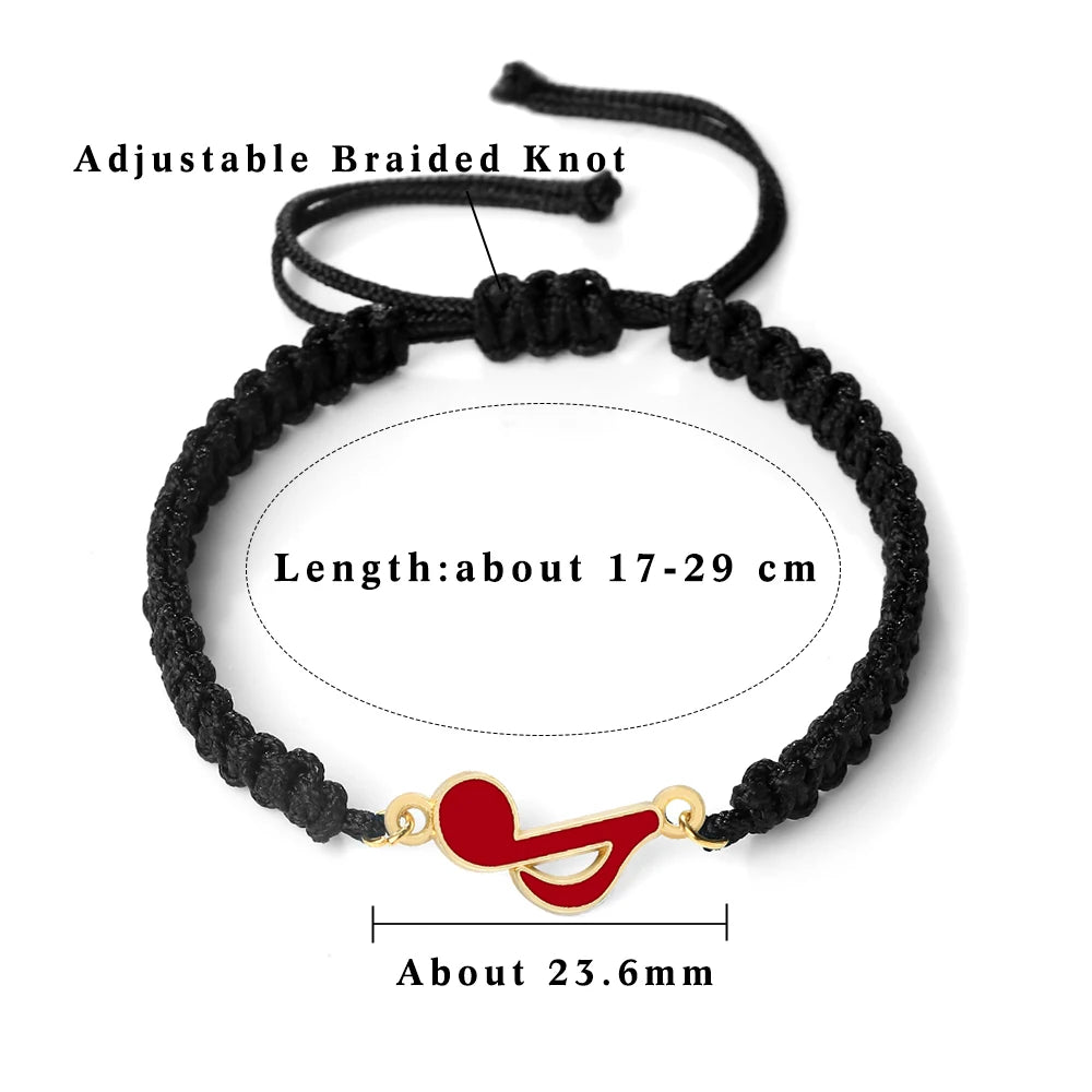 Colorful Music Note Friendship Bracelet