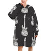 Rock Guitar Women's Blanket Hoodie