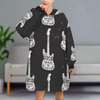 Rock Guitar Women's Blanket Hoodie