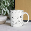 Music Pattern White Mug
