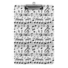 Music Scores White Acrylic Clipboard