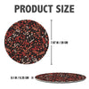 [USA Only] Orange Music Notes Round Placemat