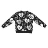 Music Heart Print Button Up Women's Cardigan