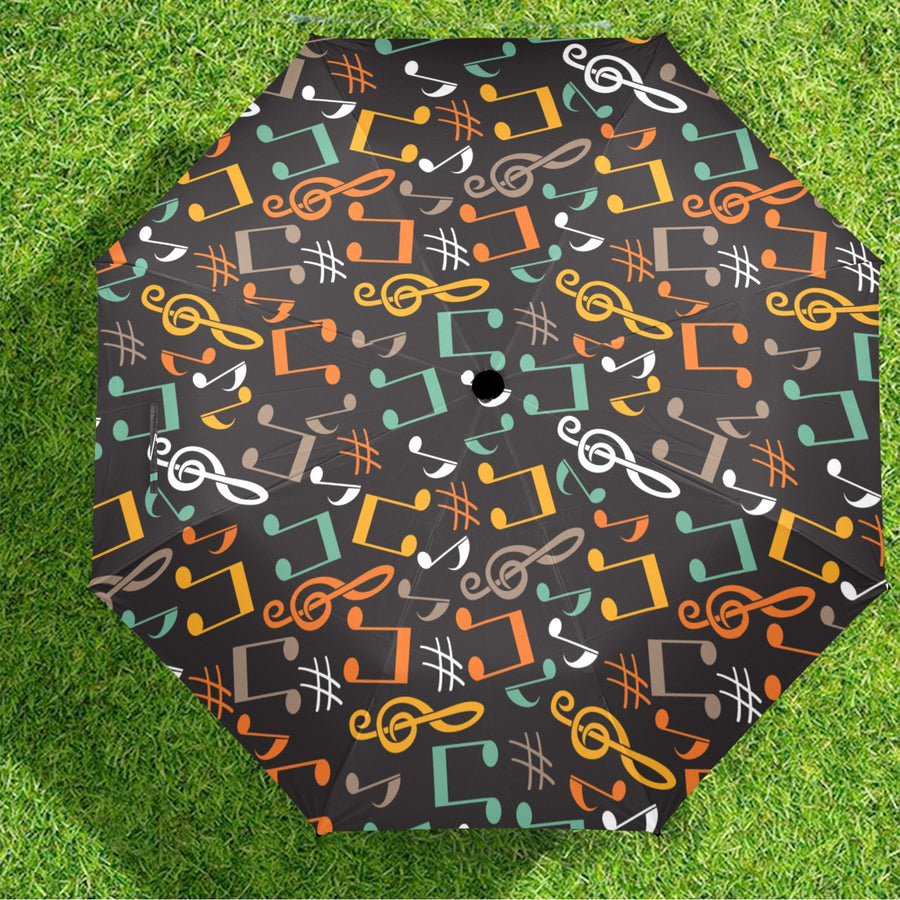 Vivid Music Semi-Automatic Foldable Umbrella