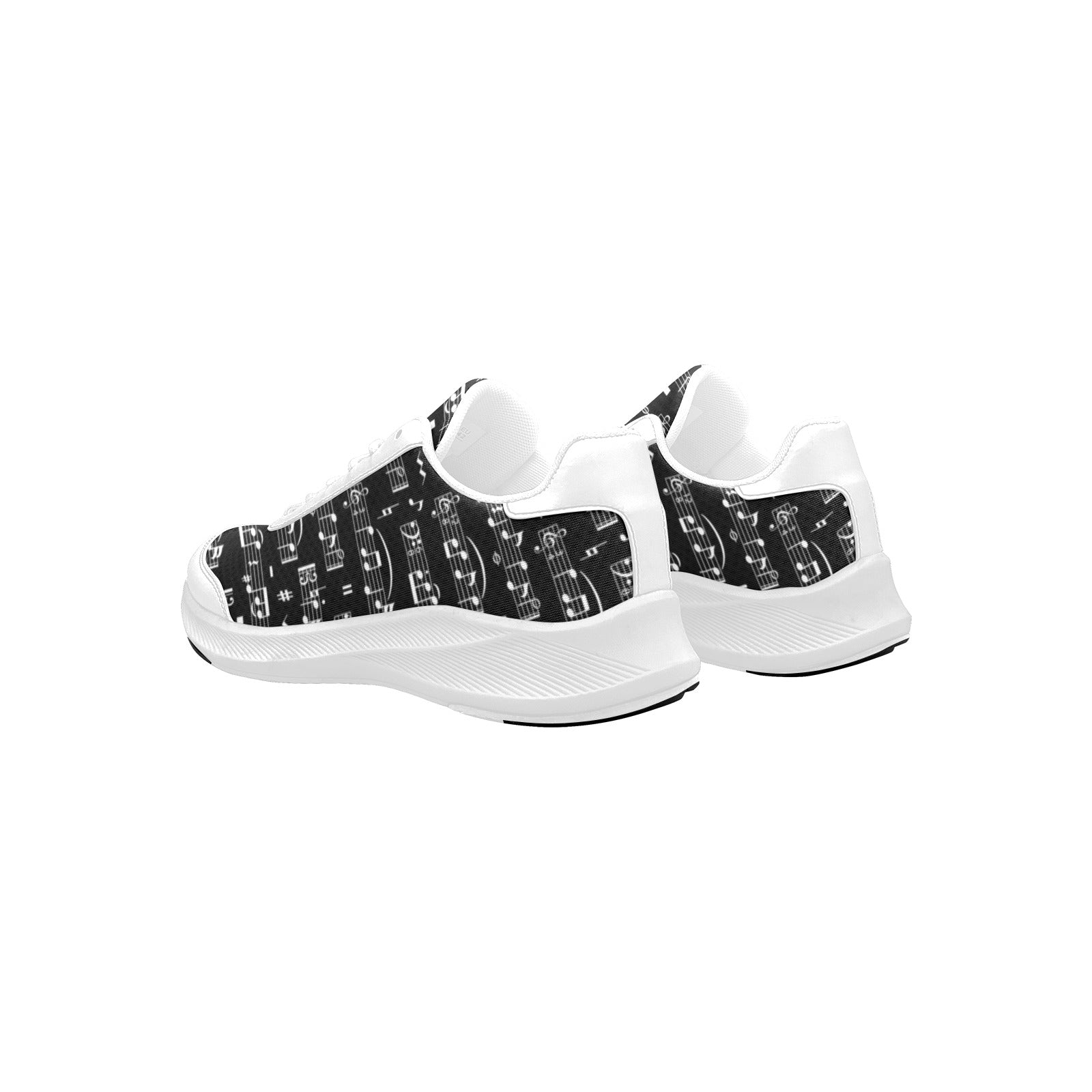 Black & White Music Design Women's Mudguard Running Shoes