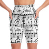 Music White Pocket Yoga Shorts