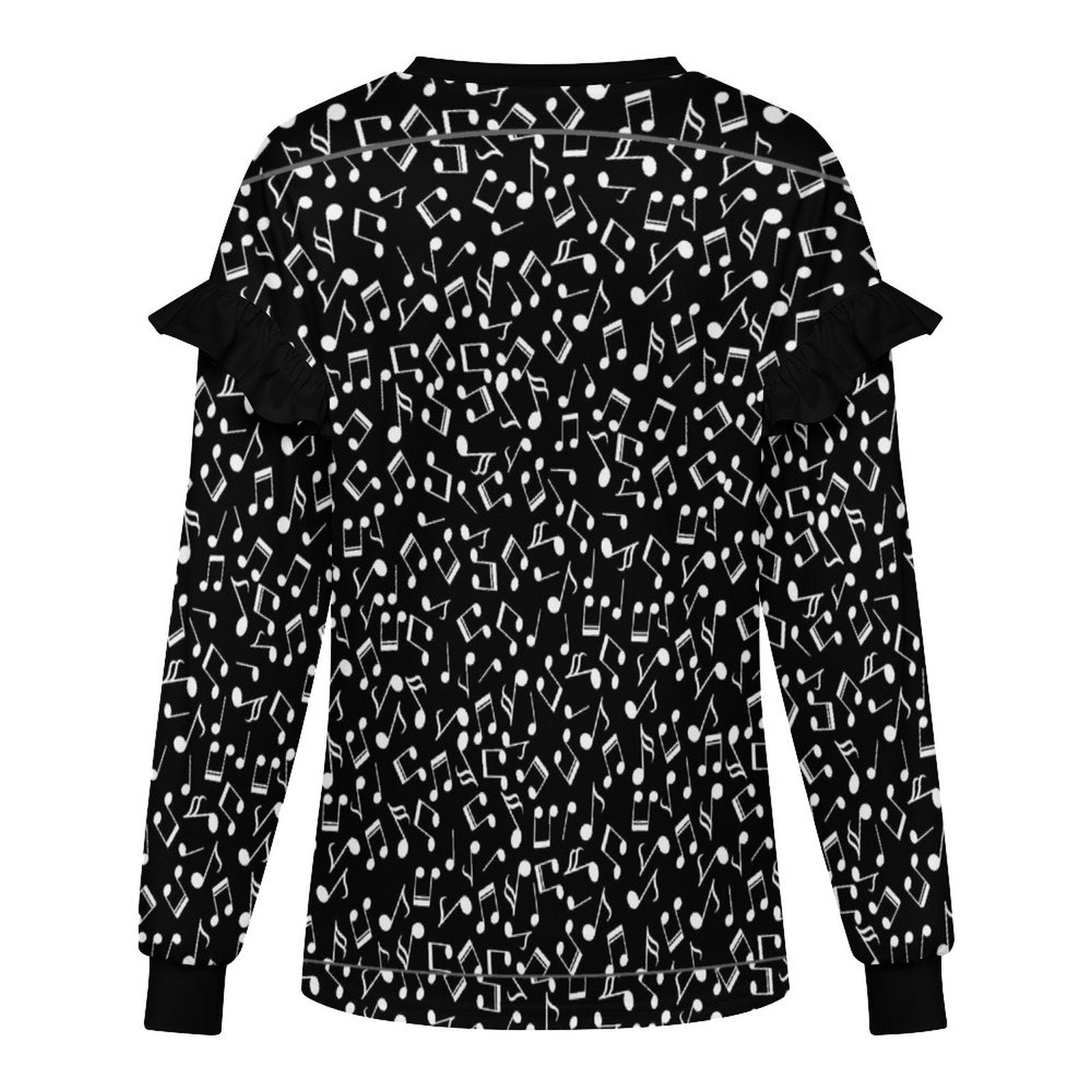 Music Women’s Ruffle Shoulder Sweatshirt