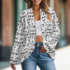Music White Women's Drop Shoulder Cardigan