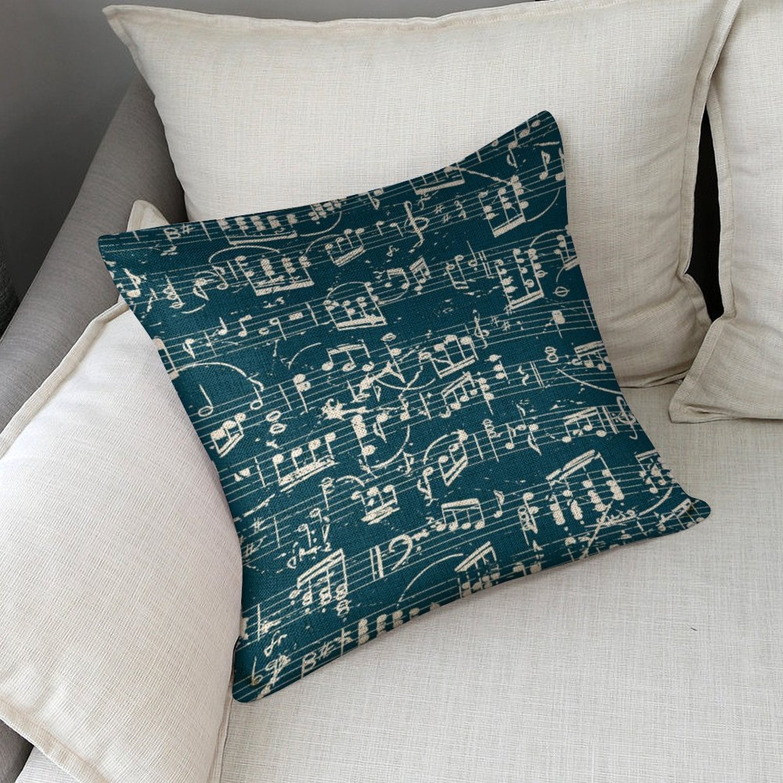Music Linen Pillowcase (Set of 4)