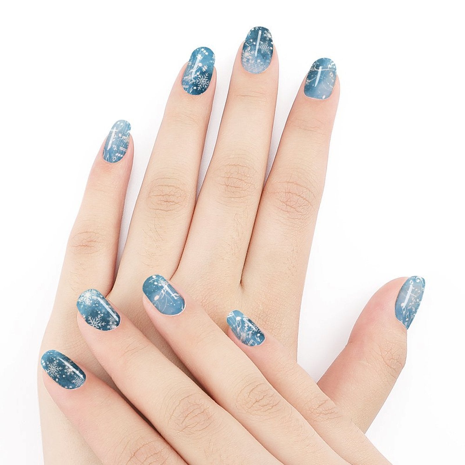 Music Winter Nail Stickers
