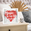 Music Is My Life Flower Shadow Box Decor