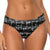 Music Scores Black Women's Cotton Underwear
