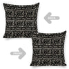 Black N White Music Linen Pillowcase (Set of 4)