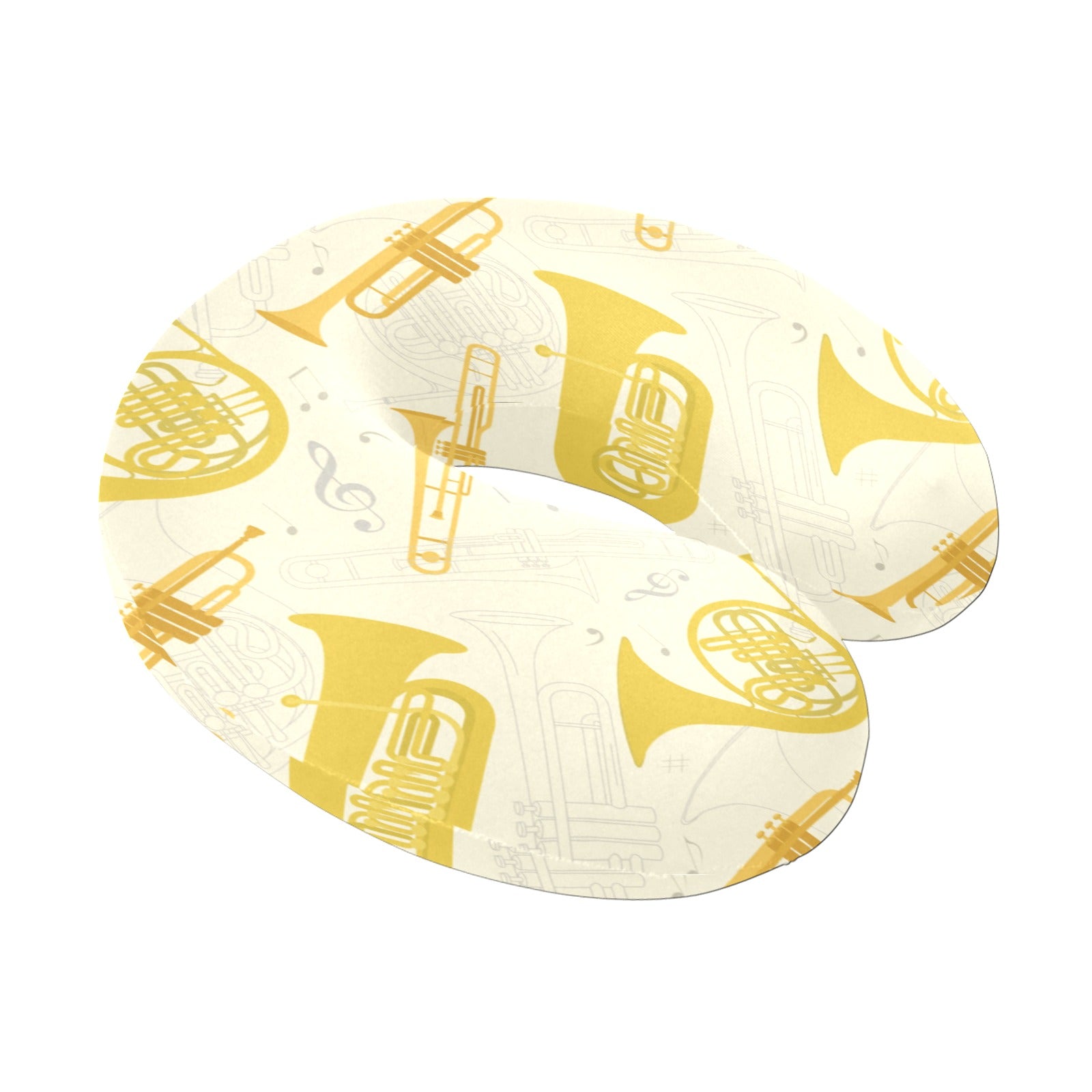 Brass Instruments U-Shaped Travel Neck Pillow