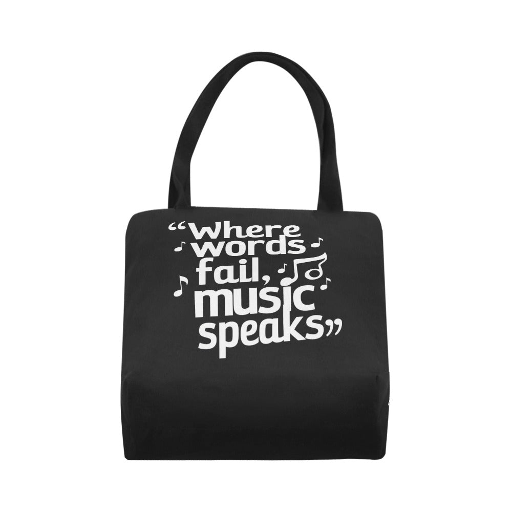 Music Speaks Canvas Tote Bag