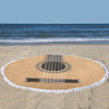 Classic Guitar Round Beach Blanket