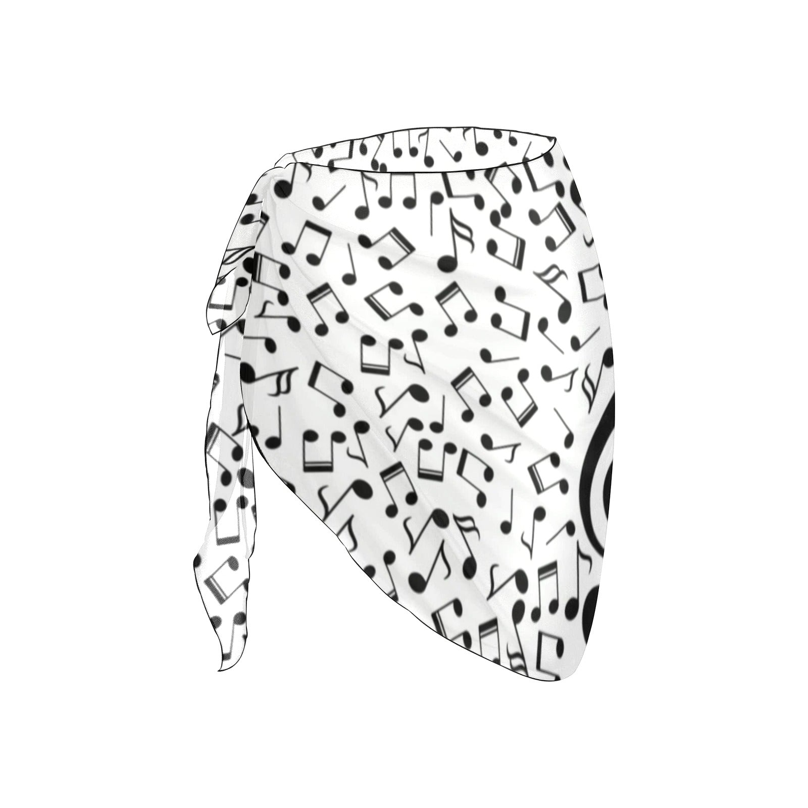 Music Treble Clef Women's Beach Sarong Wrap