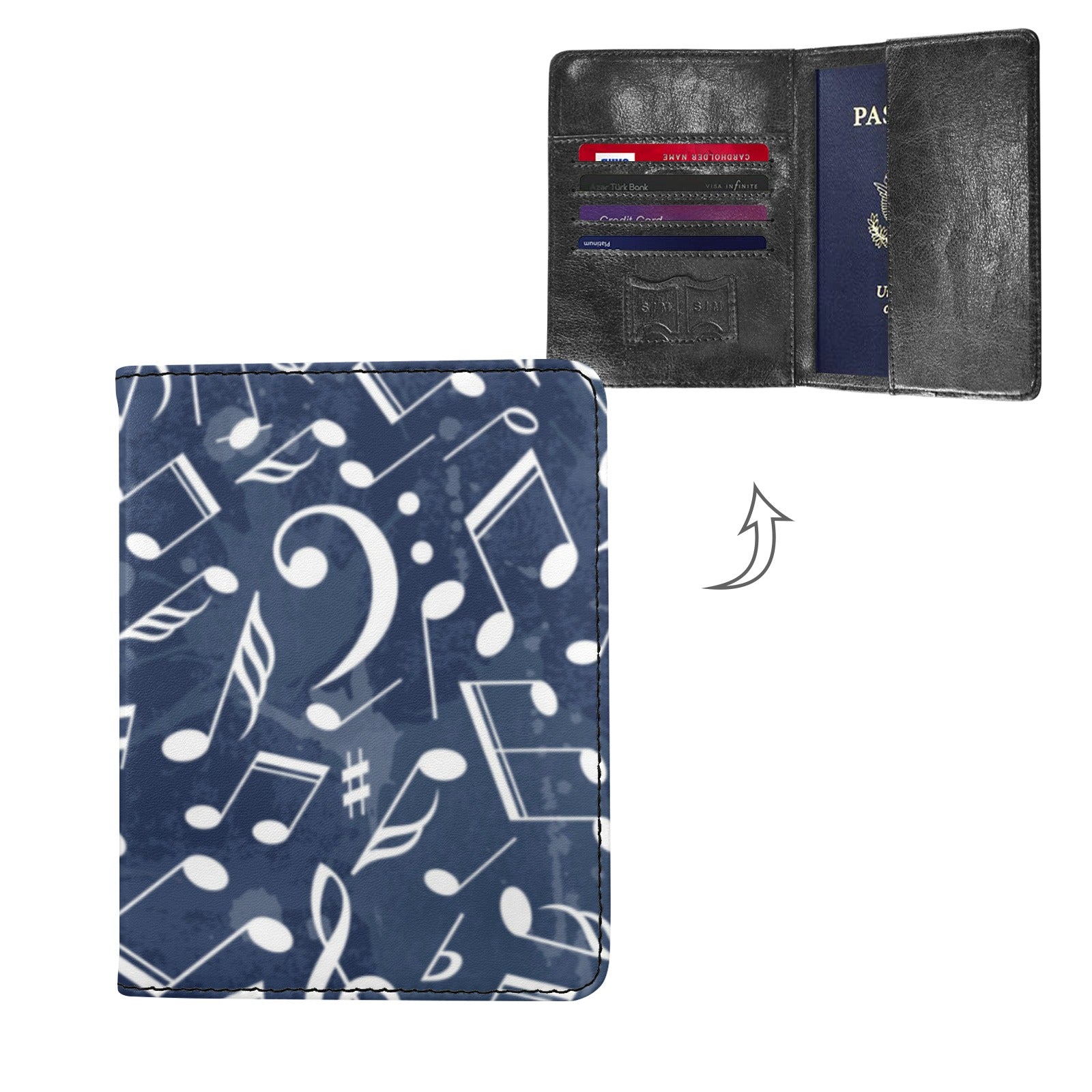 Music Ocean Passport Holder