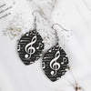 Cool Music Wooden Dangle Earrings