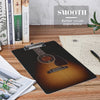 Guitar Black Acrylic Clipboard