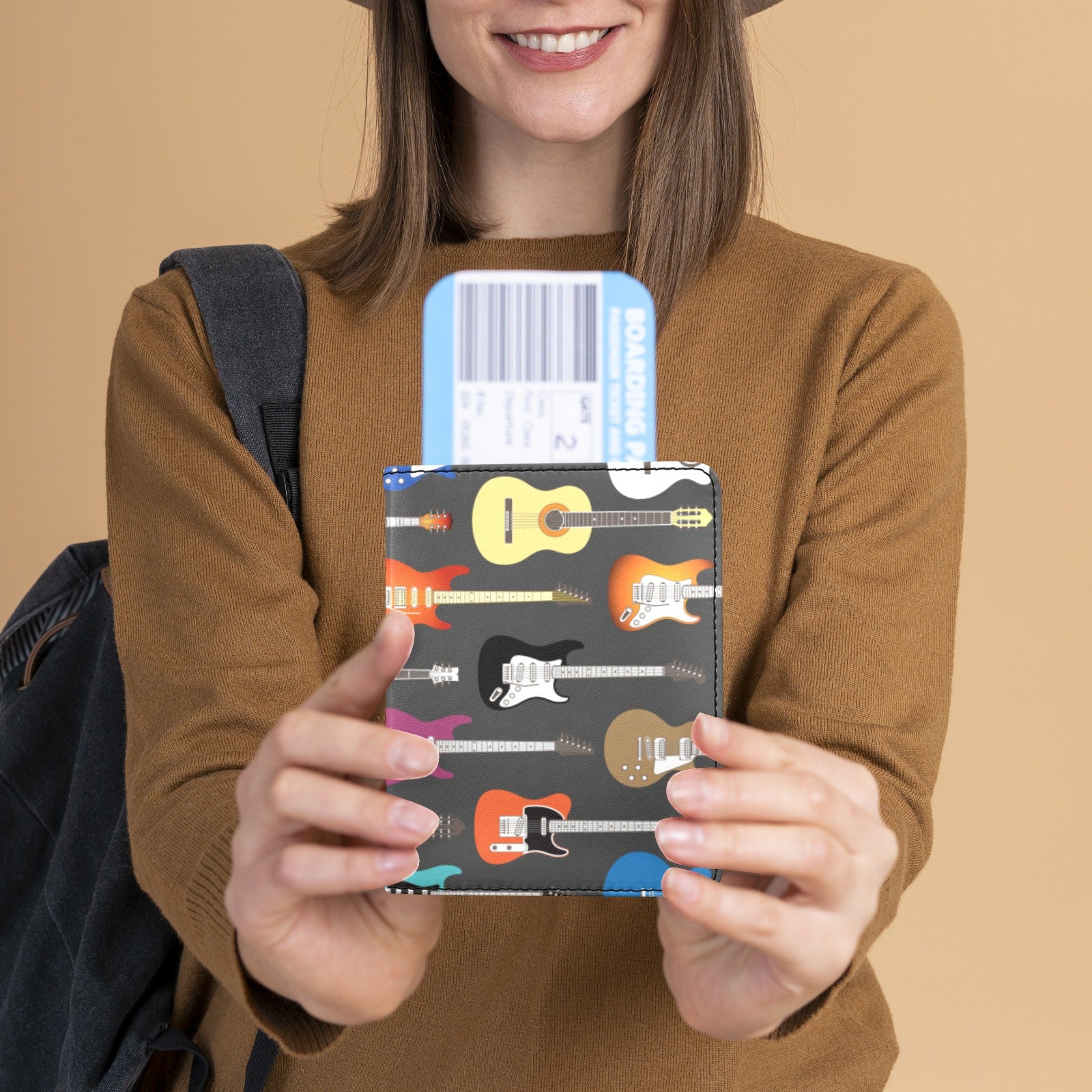 Guitar Pattern Passport Holder