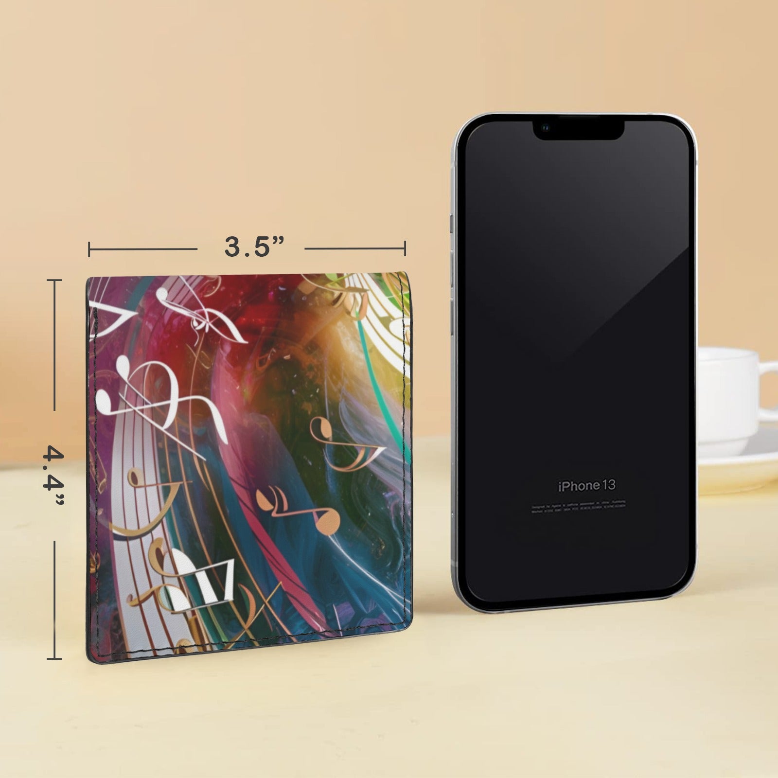 Artistic Music Men's Bifold Wallet (Photo Slot)