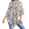 Music Notes Fringed Cape