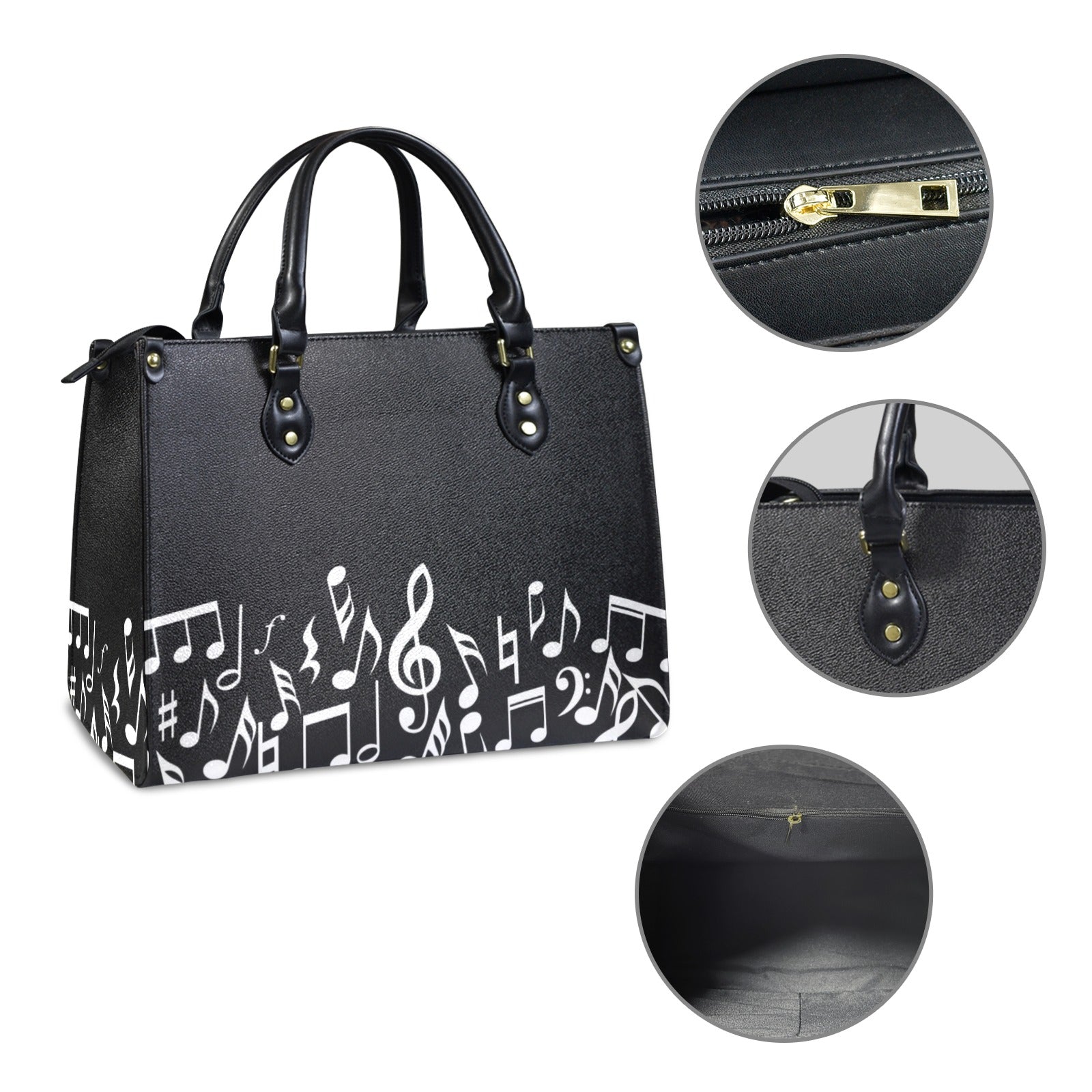 Music Monotone Women's Handbag