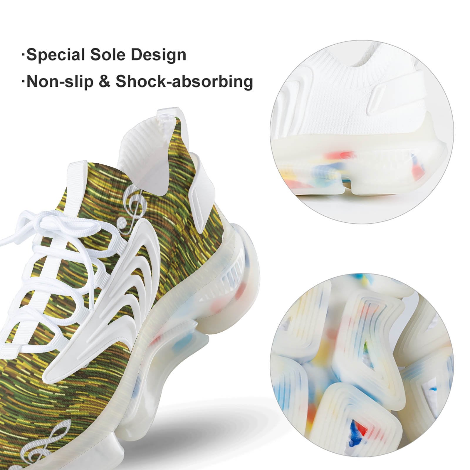 Music Land Men's Mesh Sneakers