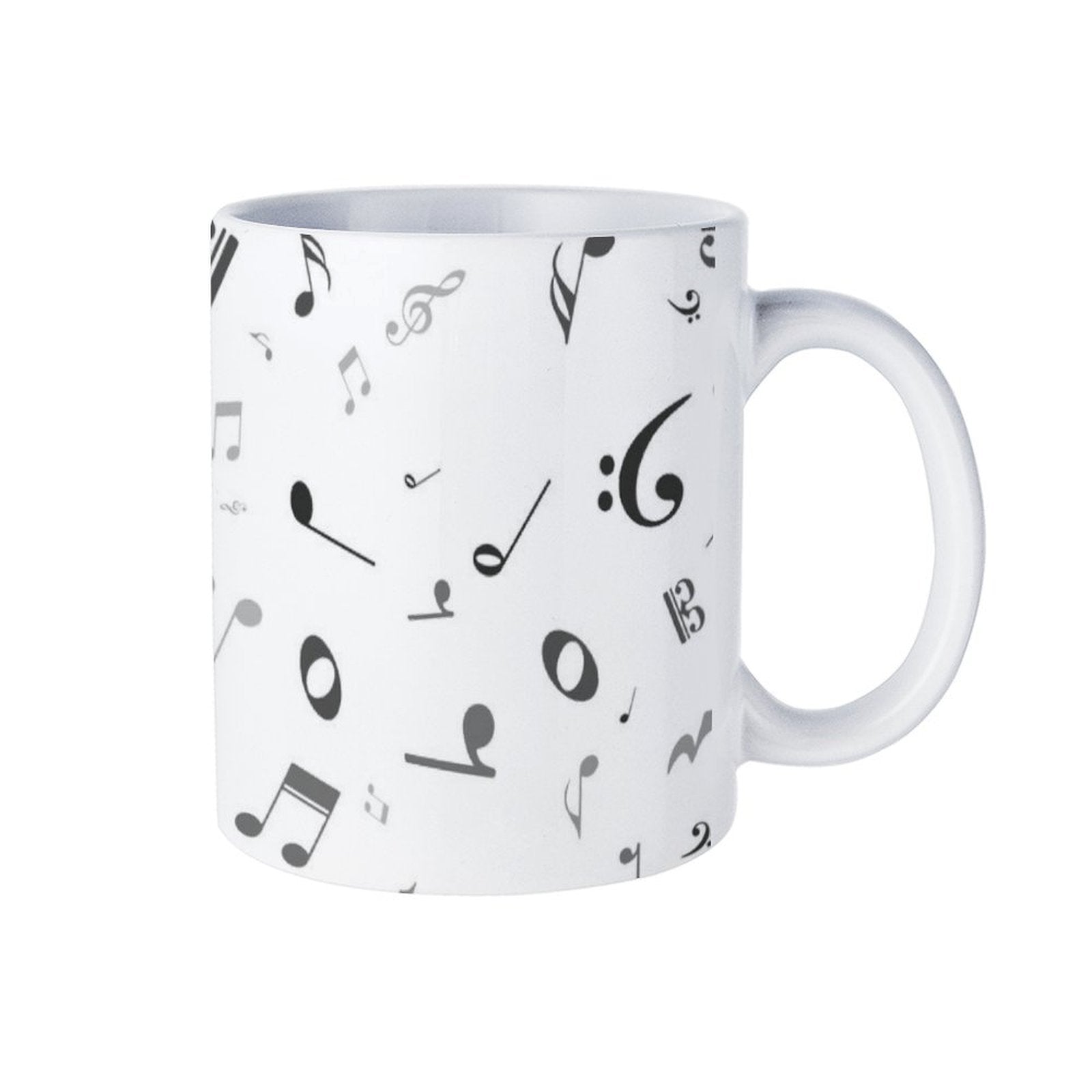 Music Pattern White Mug