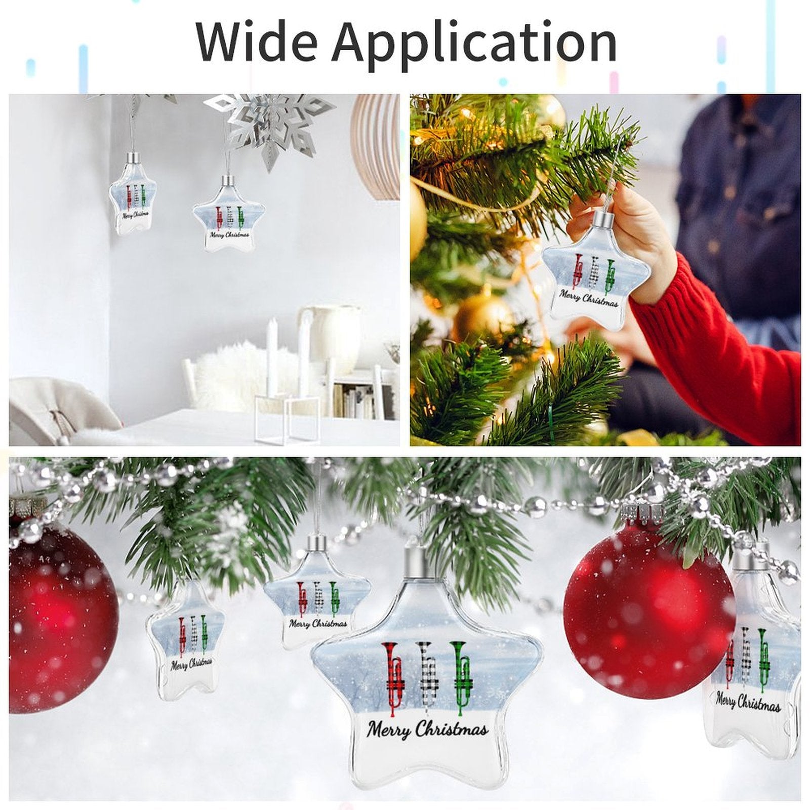 Trumpet Christmas Hanging Star