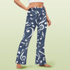 Music Navy Crossover High Waist Flare Leggings